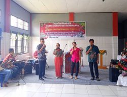 Vocal Group Pegawai dan Warga Binaan Meriahkan Natal Rutan Tamiang Layang