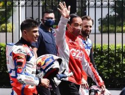 FOTO: Presiden Jokowi Terima Pembalap MotoGP di Istana Merdeka