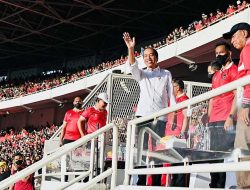 Skor Imbang, Presiden Jokowi Optimistis Timnas Miliki Kesempatan Besar di Semifinal Leg Kedua