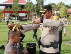 Kapolres Barito Timur Pimpin Upacara Penyambutan Bintara Remaja