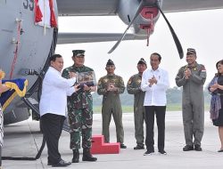 Presiden Jokowi Saksikan Penyerahan Pesawat Super Hercules TNI AU