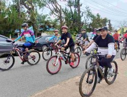 Bank Kalteng Gowes Bersama Pemkab Barito Timur dan PPNI