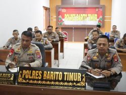 Kapolres Barito Timur Ikuti Anev Sitkamtibmas dari Kapolri