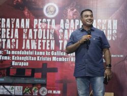 Kapolres Barito Timur Hadiri Perayaan Paskah Gereja Katolik Santo Paulus Jaweten