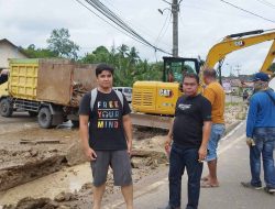 Dinas PUPR Perkim Barito Timur Bangun Drainase Sepanjang 60 Meter Depan Pasar Tamiang Layang