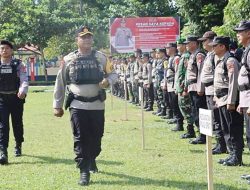 Kapolres Barito Timur Ingatkan Pentingnya Pedomani SOP dalam Pengamanan TPS Pemilu