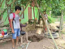 Tanggapi Keluhan Warga, PT TEI Bangun Sumur di RT 01 Desa Matabu