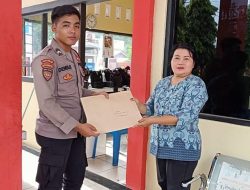 Kasi Bimas Kristen Serahkan Jadwal Ibadah Paskah ke Polres Barito Timur