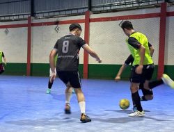 Rutan Tamiang Layang Tanding Futsal dengan BSI Tanjung