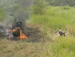 Cewek Usia 18 Tahun dan Sepeda Motornya Ditemukan Terbakar di Bangi Wao