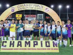 Tim Polres Barito Timur Juara II Turnamen Minisoccer Kapolda Kalteng Cup III