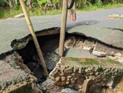 Gorong-gorong Jalan Penghubung Desa di Kecamatan Pematang Karau Ambles