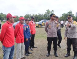 Kapolres Barito Timur Tinjau Pos Karhutla di Polsek Pematang Karau