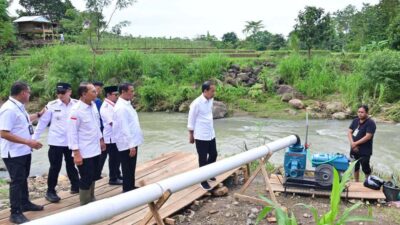 Tinjau Pompanisasi di Bantaeng, Presiden: Tingkatkan Produktivitas Pertanian dan Antisipasi Kekeringan