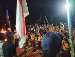 Pawai Obor yang Menyala di Tengah Semangat Kemerdekaan Desa Ampari