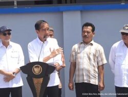 Presiden Jokowi Resmikan Pasar Pasir Gintung Kota Bandar Lampung 