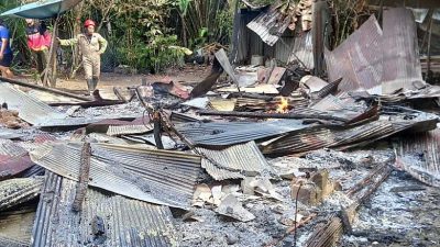 Musibah Beruntun Warga Desa Haringen: Anak Baru Empat Hari Meninggal, Kini Rumah Ludes Terbakar