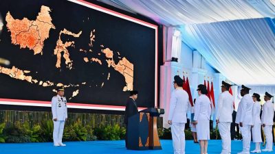 Serentak, Presiden Prabowo Lantik Para Kepala Daerah di Istana Kepresidenan Jakarta