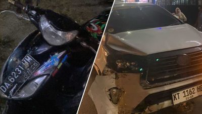 Suami, Istri dan Anak Jadi Korban Kecelakaan di Tamiang Layang
