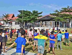 Senam Aerobik Jadi Rutinitas Warga Binaan Rutan Tamiang Layang