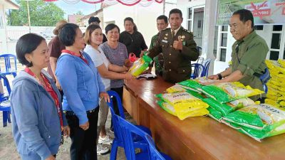Kodim 1012 Buntok Gelar Gerakan Pangan Murah, Masyarakat Antusias Buru Beras Subsidi