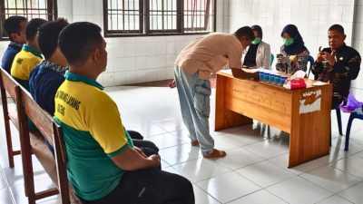 Rutin Tes Urine, Rutan Tamiang Layang Perketat Pencegahan Peredaran Narkoba