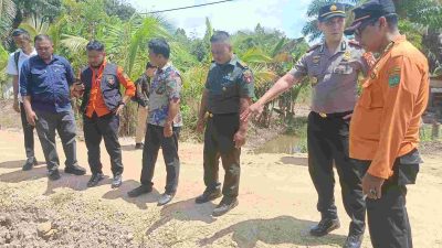 Wabup Bartim Telepon Pimpinan Perusahaan, Minta Jembatan Ambles di RT 08 Bentot Diperbaiki