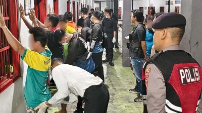 Perkuat P4GN, Rutan Tamiang Layang dan Polres Barito Timur Gelar Razia Gabungan Malam Hari