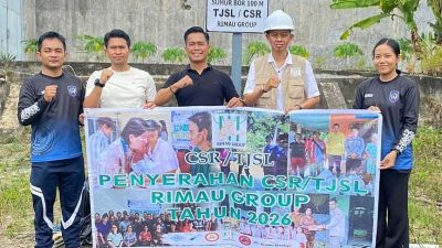 Rimau Group Serahkan CSR Sumur Bor untuk Rutan Tamiang Layang
