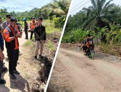 Respons Cepat Permintaan Wabup, PT BNJM Perbaiki Jembatan di RT 08 Desa Bentot