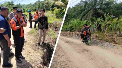 Respons Cepat Permintaan Wabup, PT BNJM Perbaiki Jembatan di RT 08 Desa Bentot