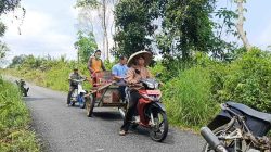Atasi Rumput Liar di Bahu Jalan, Pemdes Pulau Patai Jaga Keselamatan Pengendara
