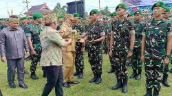 529 Prajurit Yonif TP 924/Uria Mapas Tiba di Barito Timur, Pemkab Harapkan Dorong Ketahanan Pangan