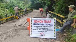 Jembatan Rusak di Desa Didi Mulai Diperbaiki, Dinas PUPR Perkim Targetkan Rampung Dua Hari Lagi